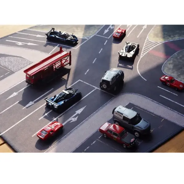 1:64 Scale Car Play Mat Crossroads 90x50cm - Image 4