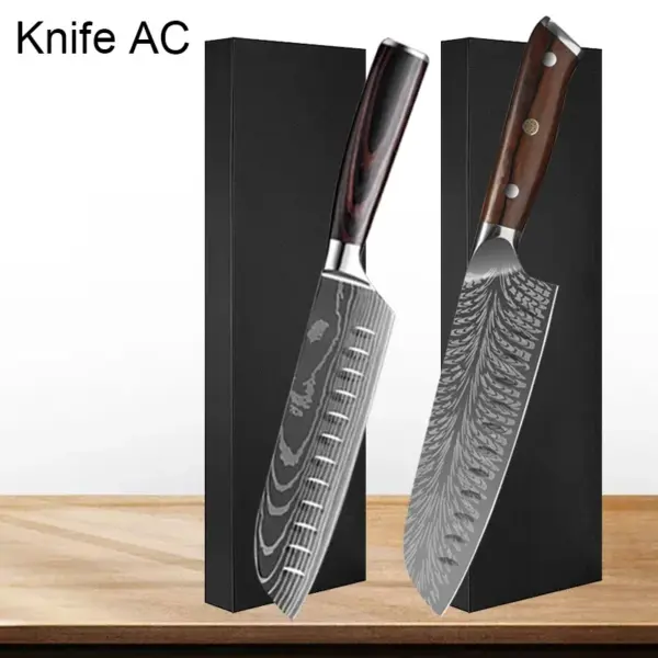 Professional Chef's Damascus Steel Kitchen Knife - Image 13