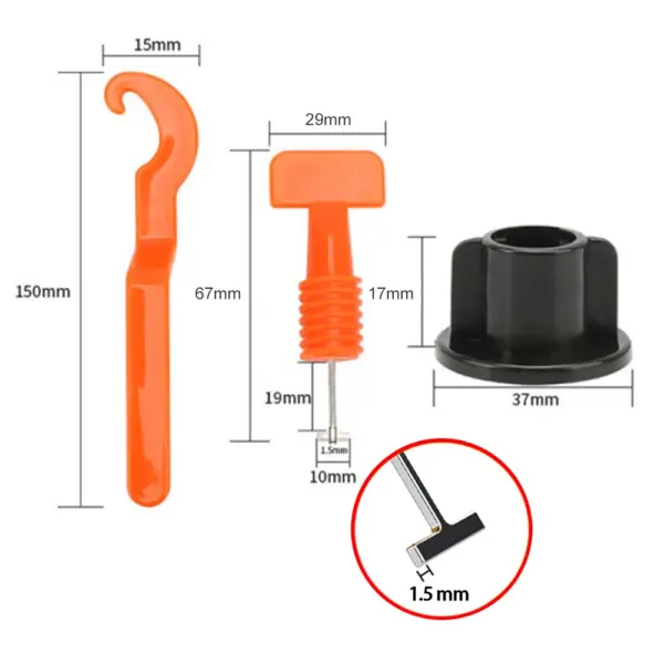 51Pcs Tile Leveling Clips Set for Installation - Image 2