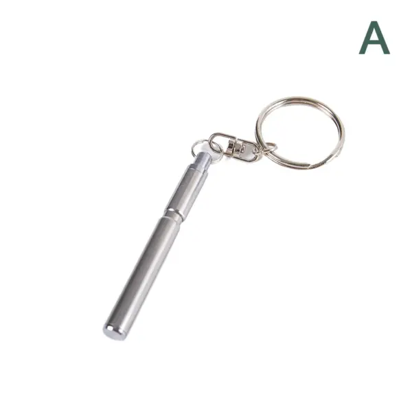 Stainless Steel Telescoping Keychain Pen - Image 8