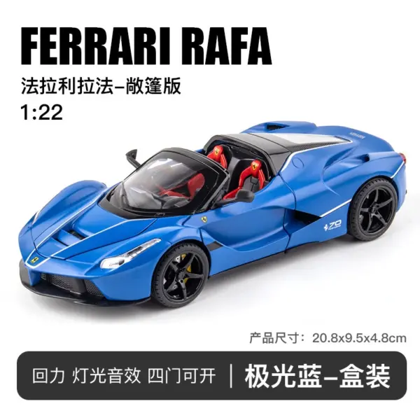 1:22 Scale Ferrari Laferrari Diecast Model Car - Image 9