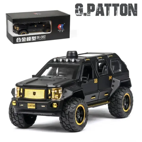 1:24 G.PATTON Alloy Die Cast Pull Back Car - Image 8