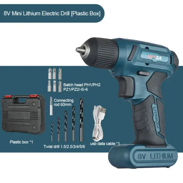 8V Cordless Electric Screwdriver Mini Set - Image 7