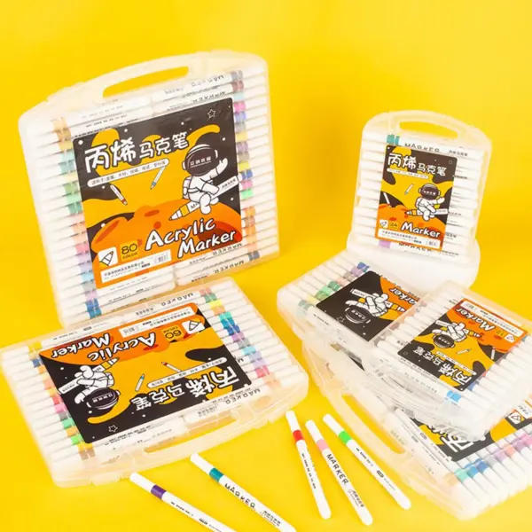 80 Color Acrylic Paint Marker Set - Image 2