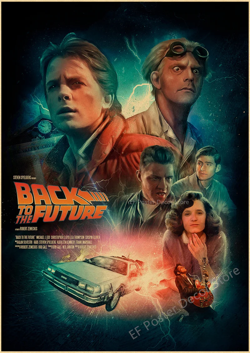 Vintage Back To The Future Movie Poster Print 47 Vintage Back To The Future Movie Poster Print - Image 47