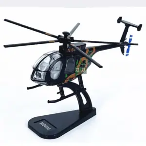 1:100 Scale Diecast MD500 Helicopter Model