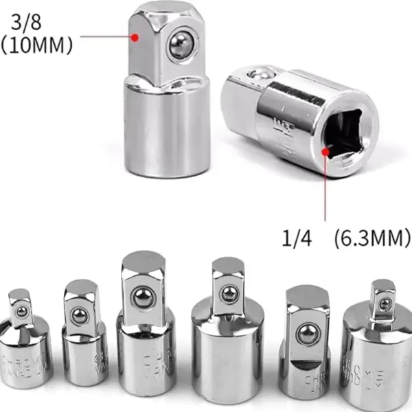 6-Piece Socket Adapter Set for Wrenches - Image 2
