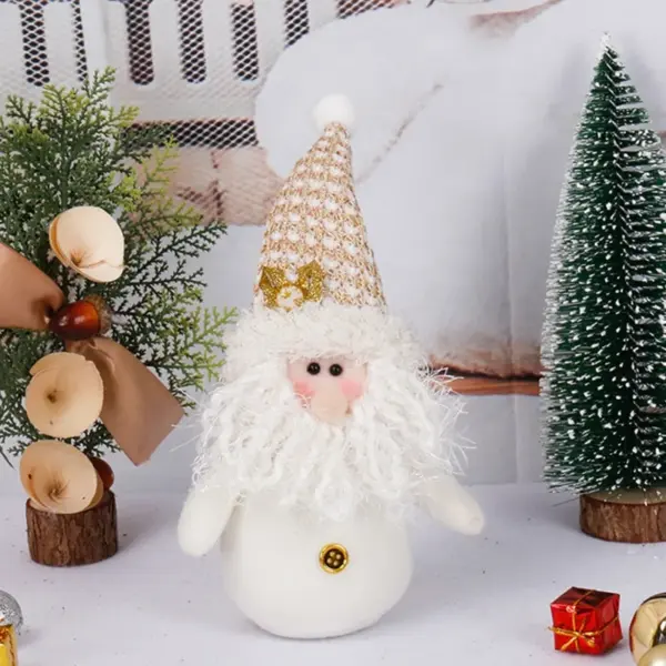 Santa Claus and Snowman Plush Dolls Set - Image 12