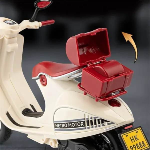 1:12 Metal Vespa 946 Motorcycle Model Toy - Image 4