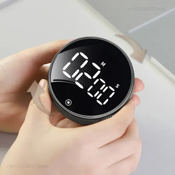 Digital Rotary Kitchen Timer with LED Display - Image 2