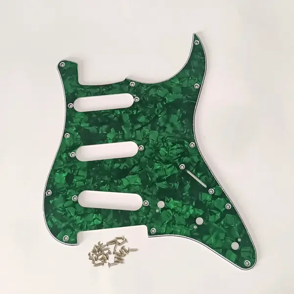 SSS 11 Hole Electric Guitar Pickguard - Image 11