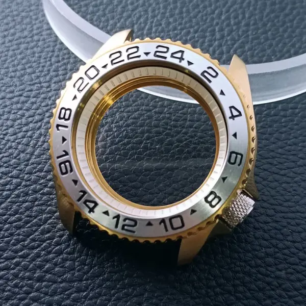 42mm Gold Rose Gold Stainless Steel Watch Case - Image 23