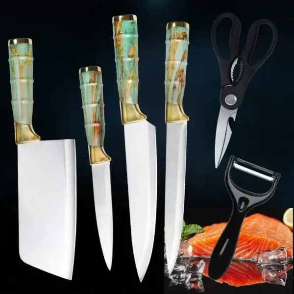 Professional Chef's Multi Knife Set with Box