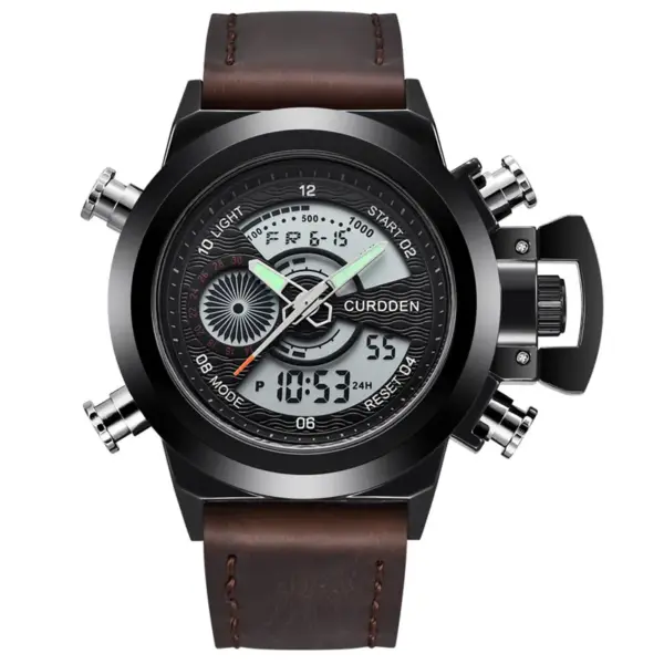 CURDDEN 7166 Dual Time Sports Watch