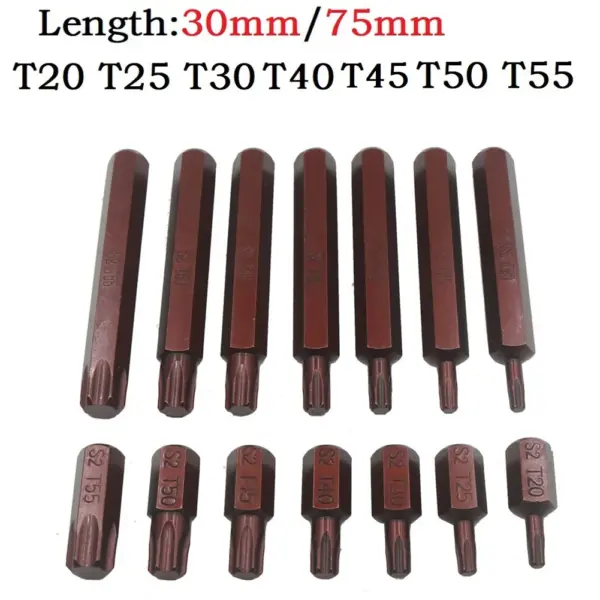 10mm Hex Shank Magnetic Torx Bit Set - Image 2