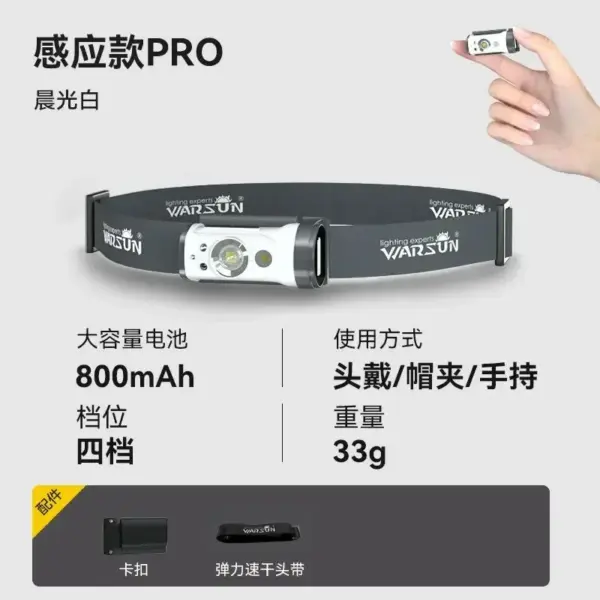 Rechargeable LED Clip Lamp for Fishing and Camping - Image 10