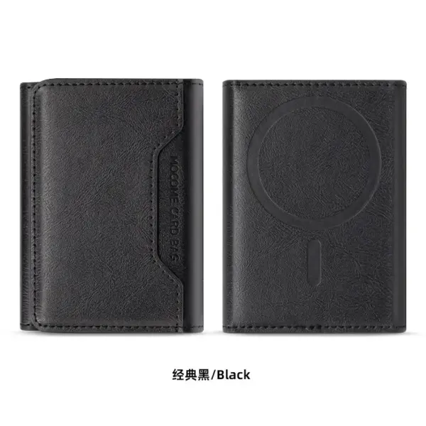 Magnetic Leather Wallet for iPhone 12-16 Series - Image 9
