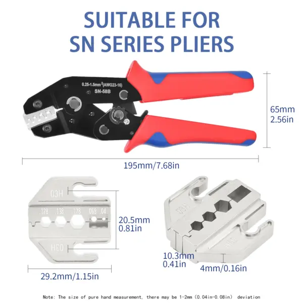 Mini Crimping Tool with 4mm Jaws - Image 2