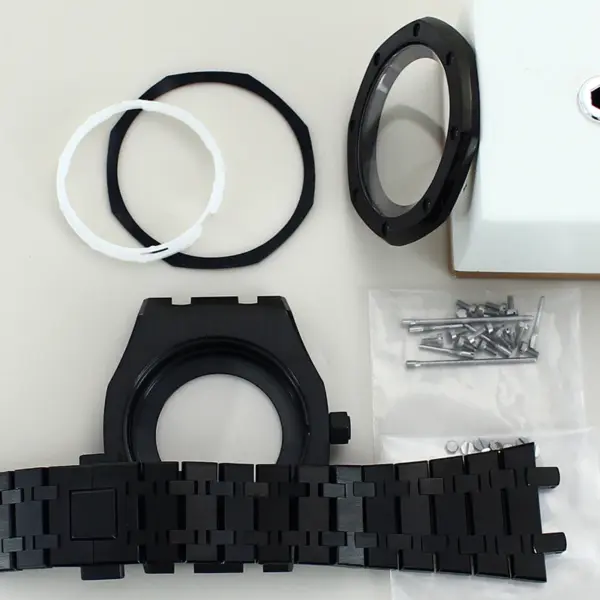 41mm Black Watch Case for Seiko Movement - Image 5