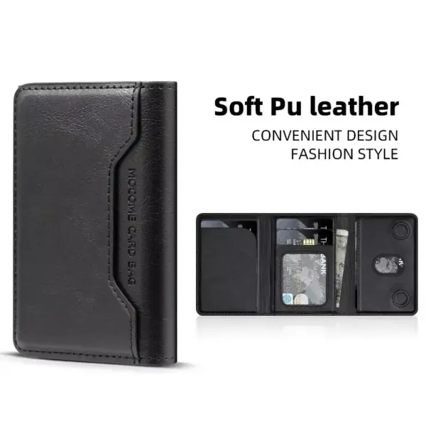 Magnetic Leather Wallet for iPhone 12-16 Series - Image 5
