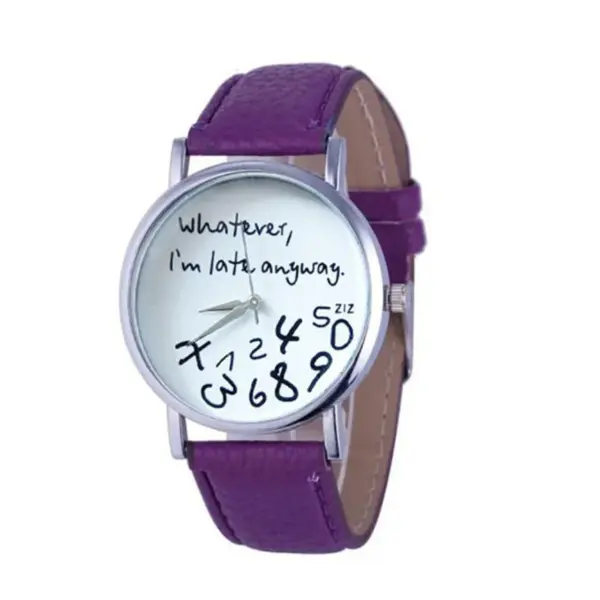Ladies Big Dial Leather Watch SKU JS-SWWLDLWC - Image 14