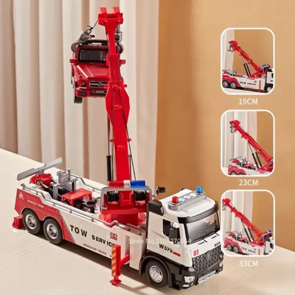 1:18 Alloy Rescue Truck Diecast Model Toy - Image 4