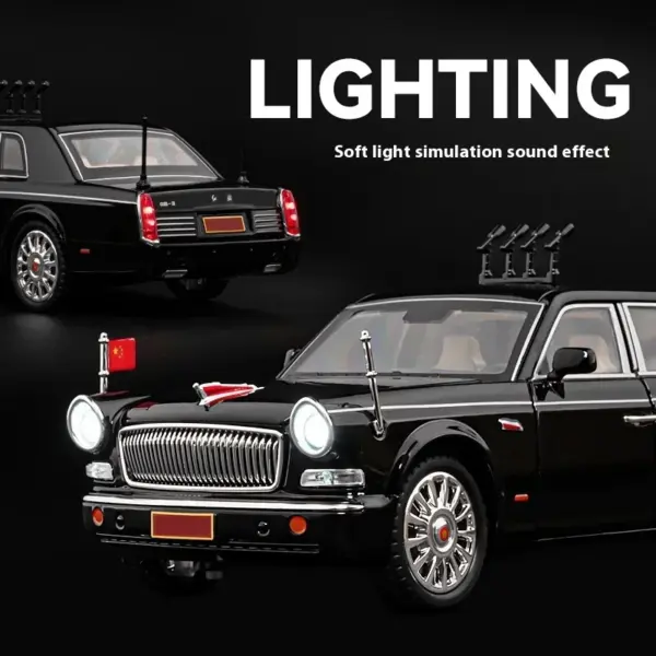 1:24 Alloy HONGQI L5 Model Car with Sound - Image 5