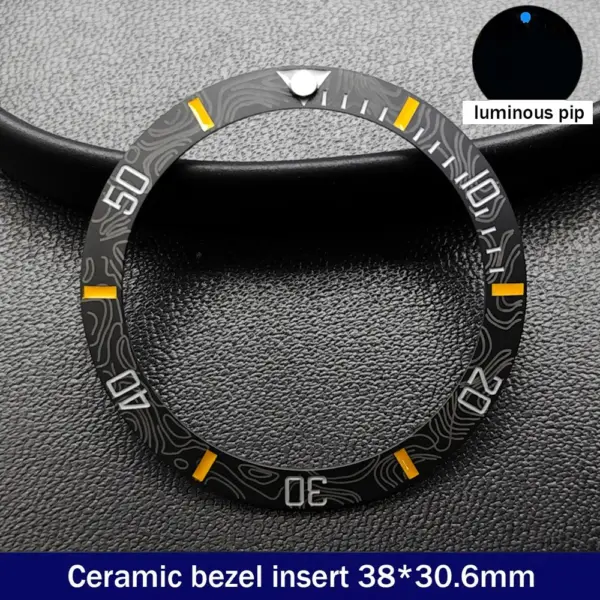 38mm Ceramic GMT Dive Watch Bezel Insert - Image 10