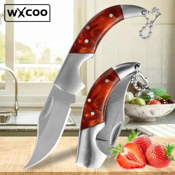 Folding Stainless Steel Mini Kitchen Knife