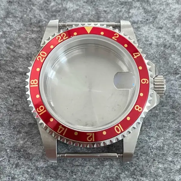 39.5mm Stainless Steel Retro Watch Case - Image 14