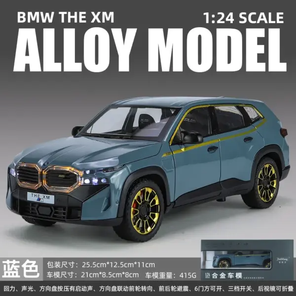 1:24 BMW XM Diecast Car Model with Lights - Image 7