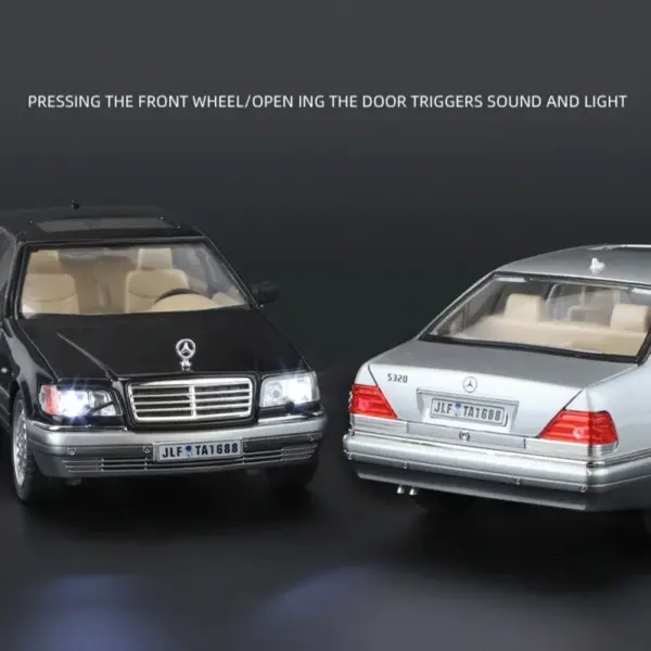 1:24 Mercedes-Benz W140 Classic Alloy Model Car - Image 2