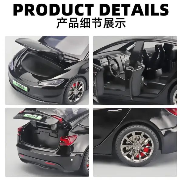 1/32 Scale Tesla Model 3 Alloy Car Model - Image 4