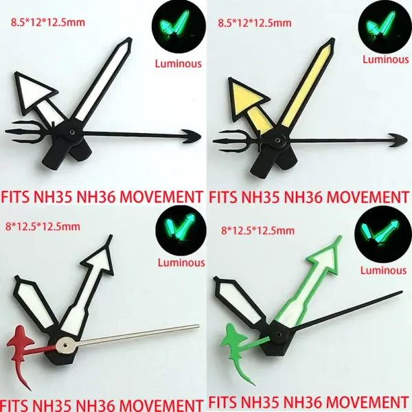 NH35 NH36 Watch Hands Green Luminous Set - Image 5