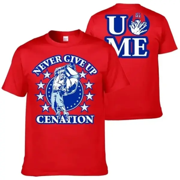 John Cena Never Give Up 3D Printed T-Shirt - Image 7