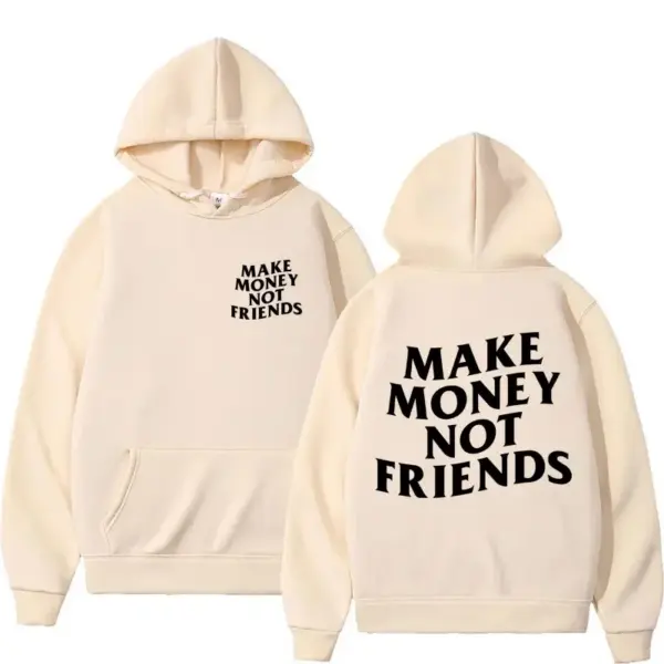 Need Money Letter Print Oversized Hoodie - Image 6