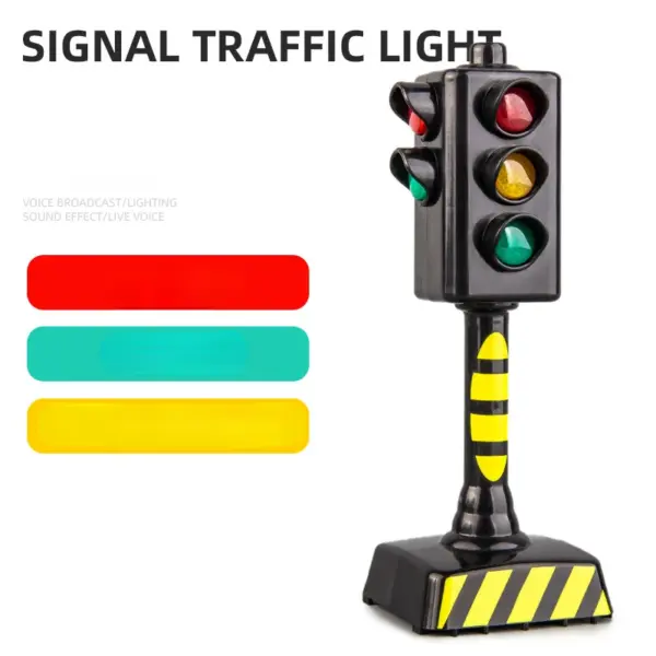 Children's Light and Sound Traffic Signal Toy - Image 3