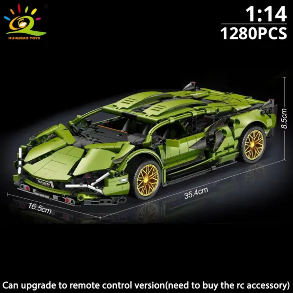 1:14 Racing Car Building Blocks Model Kit - Image 21