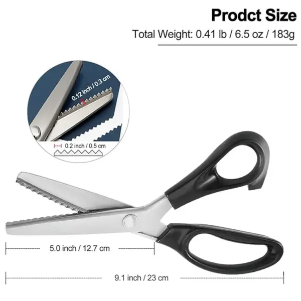 Serrated Edge Stainless Steel Zig Zag Scissors - Image 5