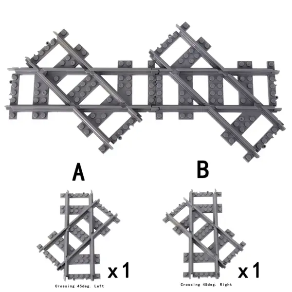 Flexible Building Block Train Tracks Set - Image 11