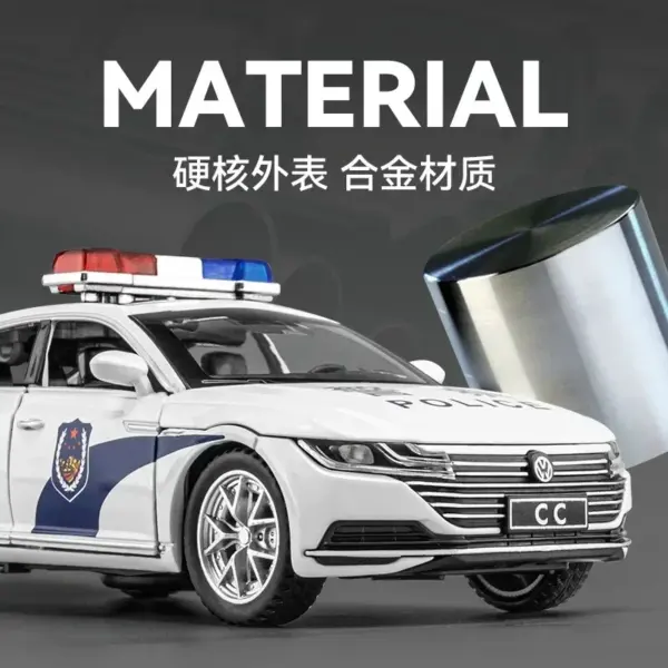 1:32 Volkswagen CC Police Diecast Model Car - Image 2