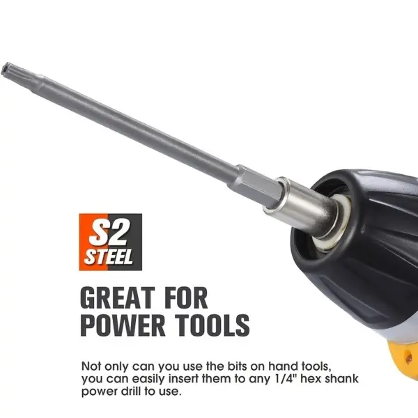 Extra Long Security Torx Screwdriver Set 10 Pcs - Image 2