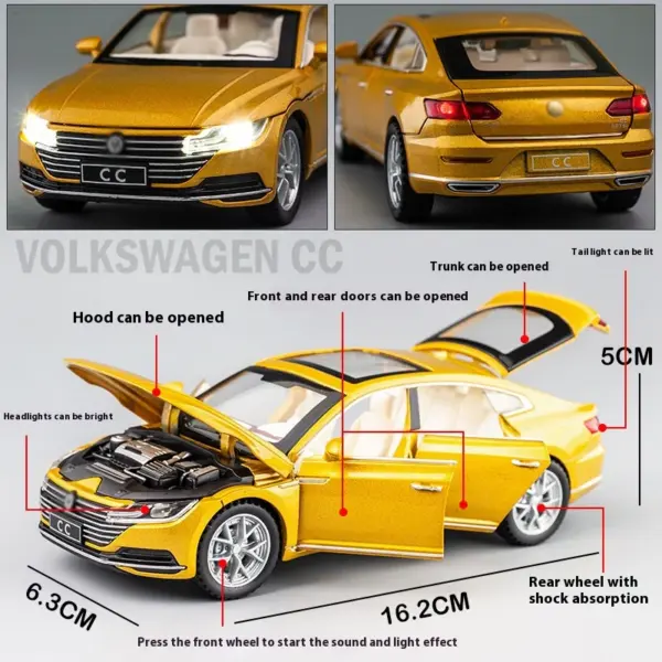 Volkswagen CC 1:32 Alloy Car Model - Image 3