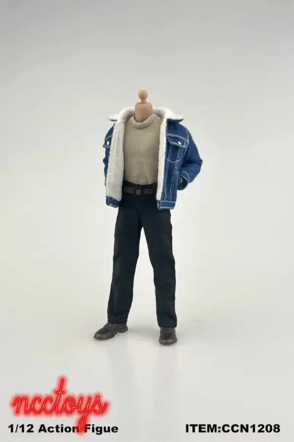 1/12 Male Soldier Denim Jacket and Pants Set - Image 5