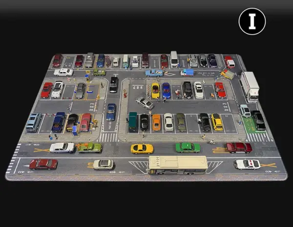 1:64 Scale City Scene Parking Mat 80x55cm - Image 23