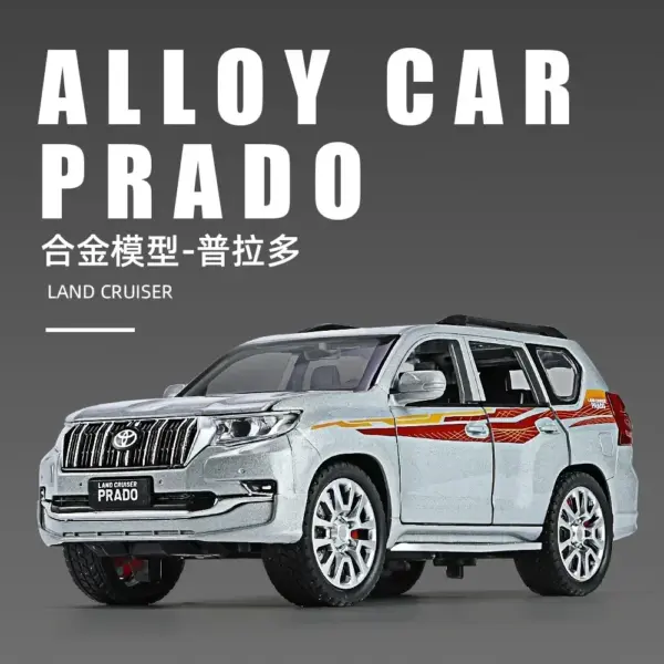 1:32 Diecast Toyota Land Cruiser Prado Model - Image 2