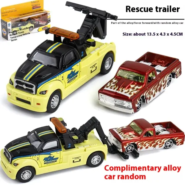 Alloy Tow Truck Toy with Pullback Feature - Image 7