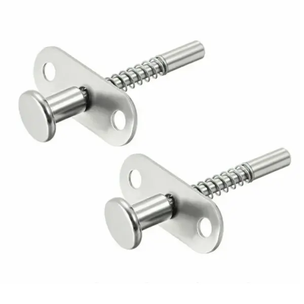 2 Pack 60mm Stainless Steel Plunger Latches