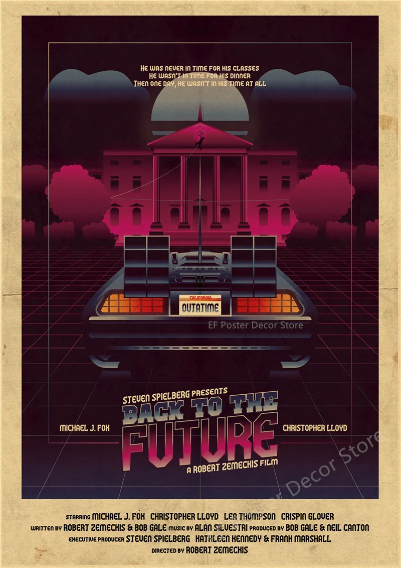 Vintage Back To The Future Movie Poster Print 31 Vintage Back To The Future Movie Poster Print - Image 31