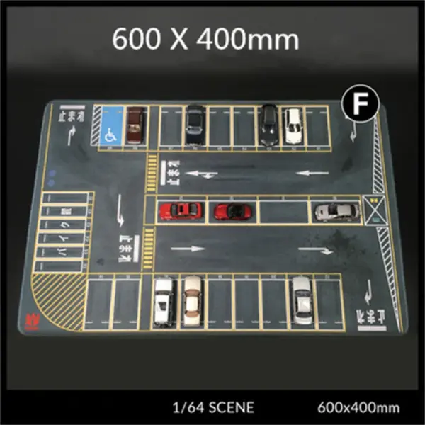 1:64 Scale Parking Lot Scene Mat 80x55cm - Image 6